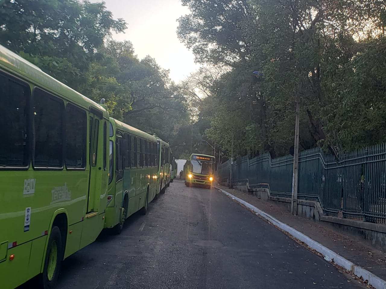 Paralisação dos motoristas e cobradores de ônibus em Teresina